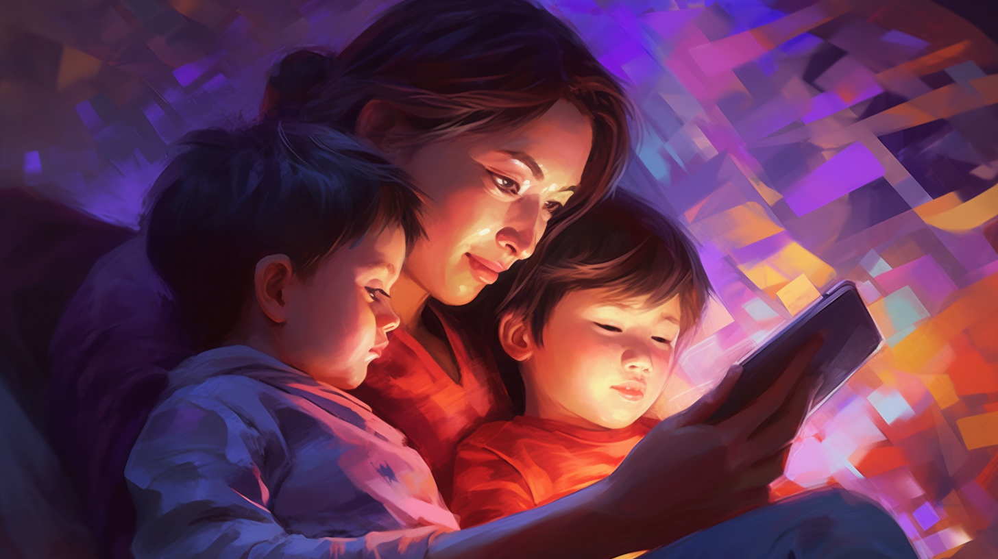 family watching youtube on Channel Lab, The Role of Video in Early Childhood Development
